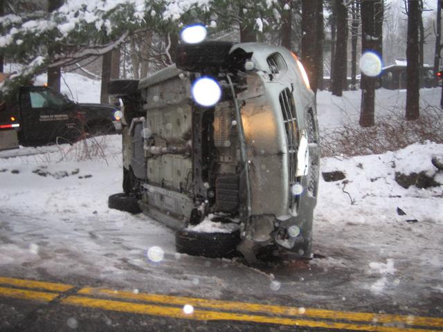 MVA with Rollover - Long Ridge Road - 12/21/08